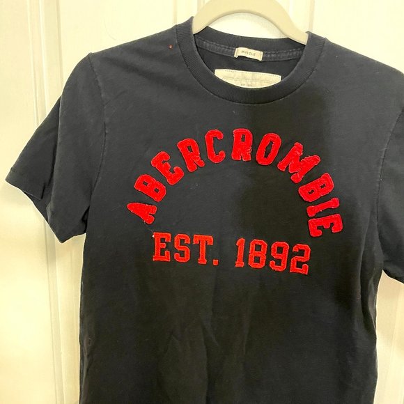 Vintage 90s Abercrombie Black Muscle Tee - Large - Picture 1 of 3